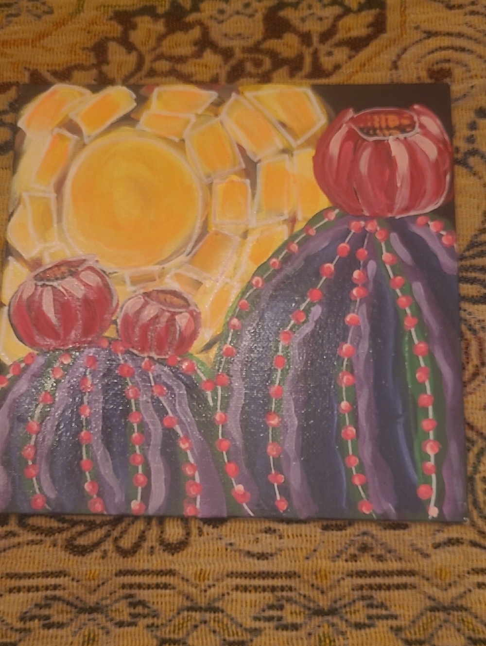 Hand-Painted Cactus Sunset Canvas Any Three $10 ITEMS FOR $15 Mix And Match